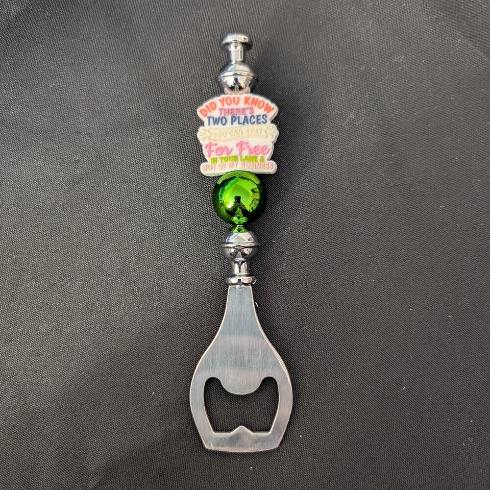 Handmade Two Places You Can Go Bottle Opener